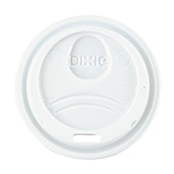Dixie® PerfecTouch® Hot Cup Lids For 8 Oz. Cups, White, Box Of 100