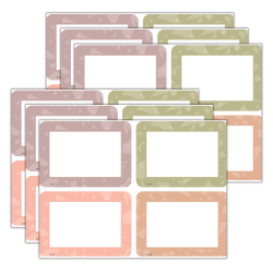 Teacher Created Resources Name Tags/Labels, Terrazzo Tones, 36 Name Tags Per Pack, Set Of 6 Packs