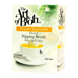 The Art of Broth Vegan Vegetable Flavored Sipping Broth, Box Of 20 Bags