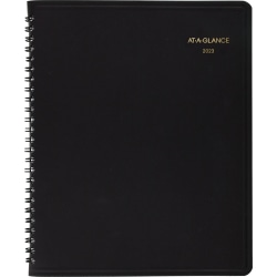 AT-A-GLANCE Large Print 2023 RY Monthly Planner, Black, Medium, 7" x 8 3/4"