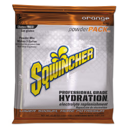 Sqwincher Powder Packs™, Orange, 47.66 Oz, Case Of 16