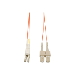 Eaton Tripp Lite Series Duplex Multimode 50/125 Fiber Patch Cable (LC/SC), 1M (3 ft.) - Patch cable - SC multi-mode (M) to LC multi-mode (M) - 1 m - fiber optic - duplex - 50 / 125 micron - orange