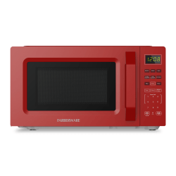 Farberware 700W Compact Countertop Microwave Oven, 0.7 Cu. Ft., Red, Total Qty 1