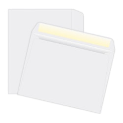 Quality Park® Open-Side Booklet Envelopes, 6" x 9", Gummed Seal, White, Box Of 500