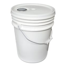 Impact Utility Polypropylene Bucket. 14-1/2"H x 11"W, White