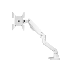 SIIG Single Heavy Duty 34"- 49" Monitor Arm with Easy Top Mounting - Weight Between 22 to 44 lbs - Heavy Duty Single Monitor Arm Desk Mount - Fits 34"-49" Monitor - Top Mount C-Clamp/Grommet - Monitor Weight Between 22 to 44 lbs