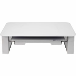 Quartet® Dry-Erase Board Desktop Monitor Riser, 4-3/8"H x 12-3/4"W x 16-3/8"D, White