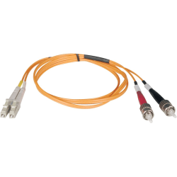 Tripp Lite 50M Duplex Multimode 62.5/125 Fiber Optic Patch Cable LC/ST 164' 164ft 50 Meter, N31850M