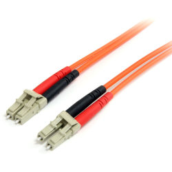 StarTech.com 5m Fiber Optic Cable  - LSZH - LC/LC - OM1 - LC to LC Fiber Patch Cable  - 5m LC Fiber Optic Cable - 5 m LC to LC Fiber Patch Cable - 5 meter LC Fiber Cable