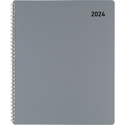 2024 Office Depot® Brand Weekly/Monthly Appointment Book, 8-1/2" x 11", Silver, January to December 2024 , OD710530