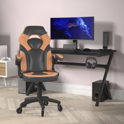 Flash Furniture X10 Racing Ergonomic Faux Leather Computer Gaming Chair, Orange