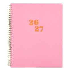 Organized by Happy Planner 12-Month Monthly/Weekly Big Twin Loop Planner, 8-1/2" x 11", Color Form Play, July 2026 - June 2027, Total Qty 1