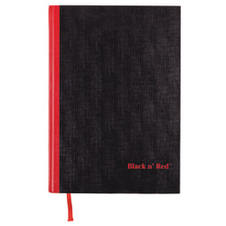 Black n' Red™ Notebook/Journal, 11 3/4" x 8 1/4", 192 Pages (96 Sheets), Black/Red, (D66174)