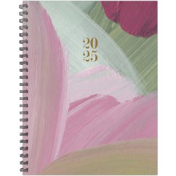 2025 Willow Creek Press Weekly/Monthly Softcover Planner, 8-1/2" x 11", Abstract Art, January To December, 47347