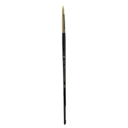 Princeton Series 6300 Dakota Paint Brush, Size 6, Round Bristle, Synthetic, Blue