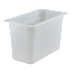 Cambro Translucent GN 1/3 Food Pans, 8"H x 6-15/16"W x 12-3/4"D, Pack Of 6 Containers