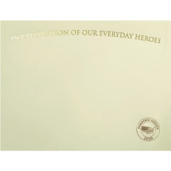 St. James® Premium-Weight Certificates - 65 lb Basis Weight - "Everyday Heroes" - 8.5"x 11" - Inkjet, Laser Compatible - FST83730