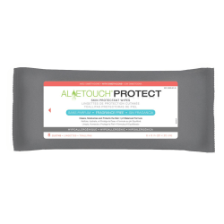 Medline Aloetouch PROTECT Dimethicone Skin Protectant Wipes, 8 Wipes Per Pack, Case Of 30 Packs