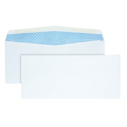 Quality Park® #10 Business Envelopes, Security, Gummed Seal, White, Box Of 500