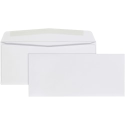 Quality Park® #9 Business Envelopes, Gummed Seal, White, Box Of 500