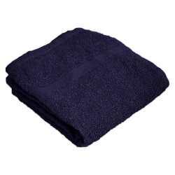 Valu Hand Towels, 16" x 27", Navy, Pack Of 12 Towels