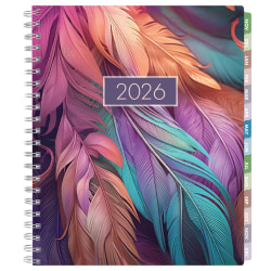 2025-2026 Global Excello Brands Essential PRO Daily/Weekly/Monthly Planner, 8-1/2" x 11", Pastel Peacock, November 2025 To December 2026