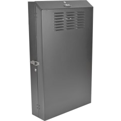 Tripp Lite 4U Wall Mount Low Profile Rack Enclosure Cabinet 36" Deep - For Patch Panel, Server - 4U Rack Height x 19" Rack Width - Wall Mountable - Black - Steel - 150 lb Maximum Weight Capacity - 149.91 lb Static/Stationary Weight Capacity