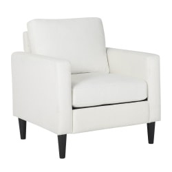 LumiSource Wendy Contemporary Arm Chair, Cream/Black