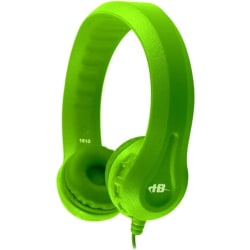 Hamilton Buhl Flex-Phones Single Construction Foam Headphones - Green - Stereo - Mini-phone (3.5mm) - KIDSGRN