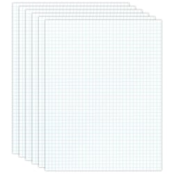 Office Depot® Brand Quadrille Pads, 4 x 4 Squares/Inch, 50 Sheets, White, Pack Of 6