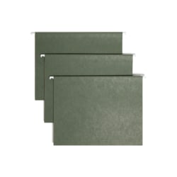 Smead® TUFF® Hanging Folders With Easy Slide™ Tabs, Letter Size, Standard Green, Box Of 20