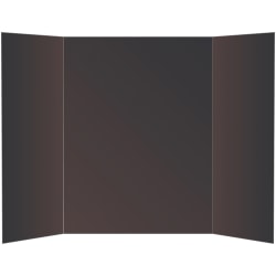 Office Depot® Brand 2-Ply Tri-Fold Project Board, 36" x 48", Black