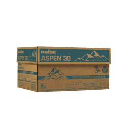 Boise® ASPEN® 30 Multi-Use Printer & Copy Paper, White, Ledger (11" x 17"), 500 Sheets Per Ream, 20 Lb, 92 Brightness, 30% Recycled, FSC® Certified