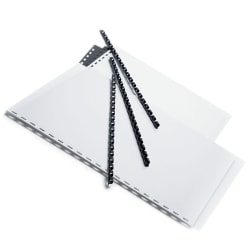 Office Depot® Brand 1/4" Binding Combs, 20-Sheet Capacity, Black, Pack Of 25