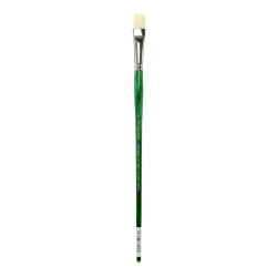 Grumbacher Gainsborough Oil And Acrylic Paint Brush, Size 8, Bright Bristle, Hog Hair, Green