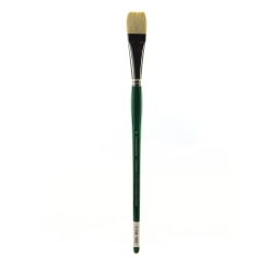 Grumbacher Gainsborough Oil And Acrylic Paint Brush, Size 14, Bright Bristle,Hog Hair, Green