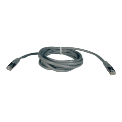 Eaton Tripp Lite Series Cat5e 350 MHz Molded Shielded (STP) Ethernet Cable (RJ45 M/M), PoE, Gray, 25 ft. (7.62 m) - Patch cable - RJ-45 (M) to RJ-45 (M) - 25 ft - STP - CAT 5e - molded - gray
