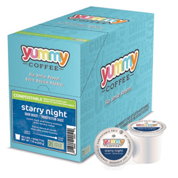 Yummy Coffee Starry Night Dark Roast Coffee Pods, Pack Of 20 Pods
