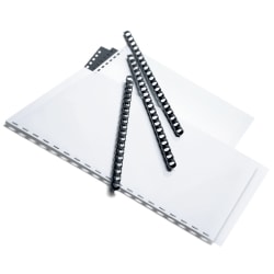 Office Depot® Brand 3/8" Binding Combs, 55-Sheet Capacity, Black, Pack Of 25
