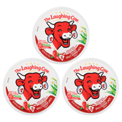Laughing Cow Spicy Pepper Jack Cheese Wedges, 1 Oz, 8 Wedges Per Pack, Case Of 3 Packs