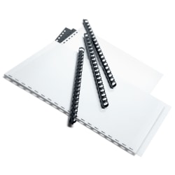 Office Depot® Brand 1/2" Binding Combs, 90-Sheet Capacity, Black, Pack Of 25