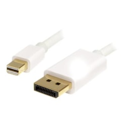 StarTech.com Mini DisplayPort To DisplayPort 1.2 Adapter Cable, 10', White