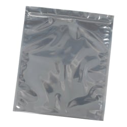 Partners Brand Unprinted Reclosable Static Shielding Bags, 5" x 8", Transparent, Case Of 100 Bags