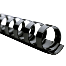 Office Depot® Brand 1 1/2" Binding Combs, 330-Sheet Capacity, Black, Pack Of 50