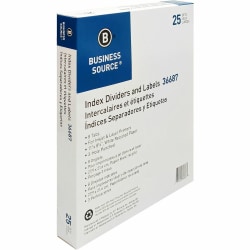 Business Source Punched Laser Index Dividers - 8 Blank Tab(s) - 8 Tab(s)/Set - 8.5" Dividerx 11" Divider - 36687