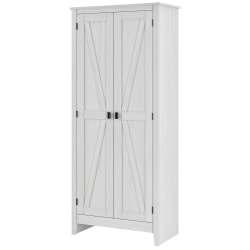 Ameriwood™ Home Farmington 31 1/2" Wide Storage Cabinet, 4 Shelves, Ivory Pine