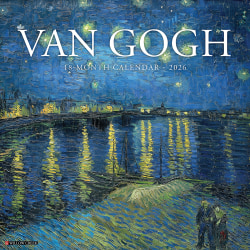 2026 Willow Creek Press Inspirational Monthly Wall Calendar, 12" x 12", Van Gogh, January To December, 53072