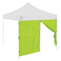 Ergodyne SHAX 6196 Pop-Up Tent Sidewall With Zipper Door, 10' x 10', Lime, Total Qty 1