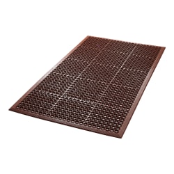 Crown Safewalk-Light - Floor mat for oily environment, wet area - rectangular - 35.98 in x 59.84 in - terra cotta