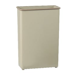 Safco® Rectangular Wastebasket, 22 Gallons, Sand